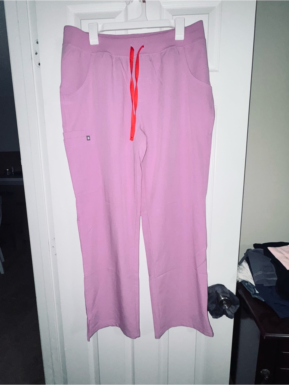 Women’s FIGS Scrub Pants Pink Cloud XXL